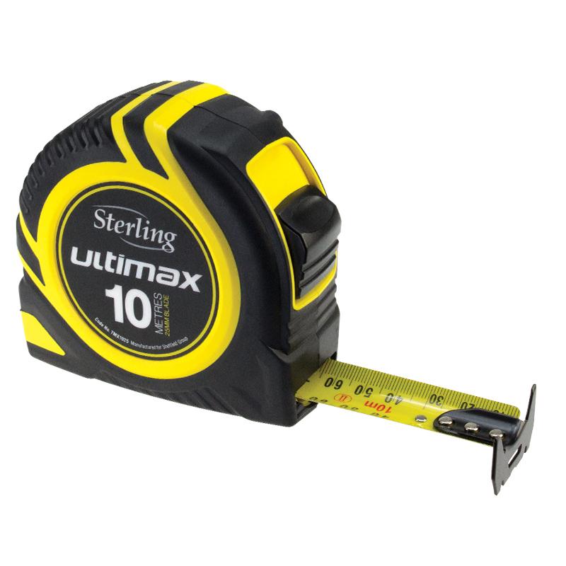 TAPE MEASURE STERLING 10M x 25mm METRIC