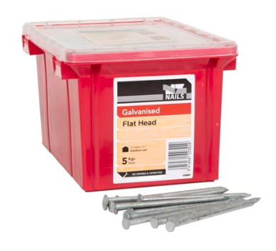 NAIL 5KG  60 x 2.8MM  GALV FLAT HEAD