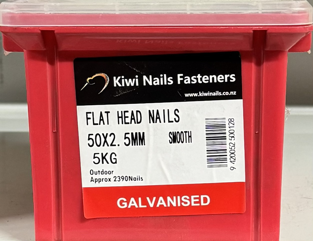 NAIL 5KG  50 x 2.8MM  GALV HARDIE