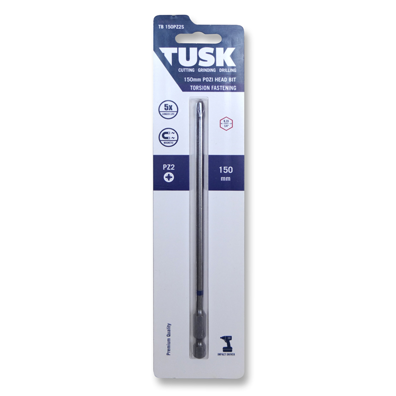 TUSK TORSION BITS PZ2 150mm 1pc
