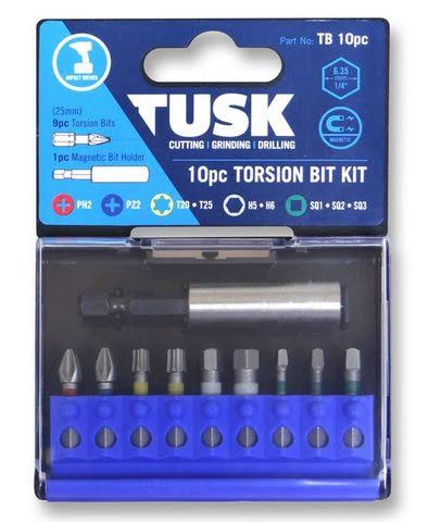 TUSK TORSION BITS 25mm 10pc KIT