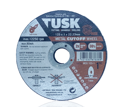 TUSK METAL GRIND WHEEL 180x6x22.23