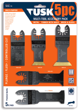 TUSK MULTI TOOLS BLADES SET 5pc TMTA 14