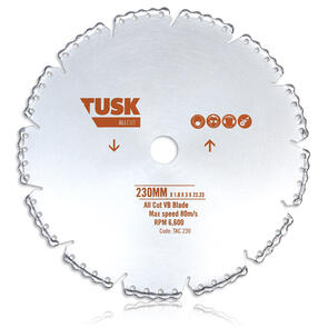SAW BLADE TUSK VB ALL CUT 180mm