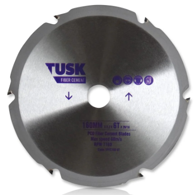 SAW BLADE TUSK PCD FIBER CEMENT 160mm 6T