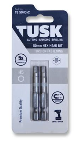 TUSK TORSION HEX 5 50mm 2pc