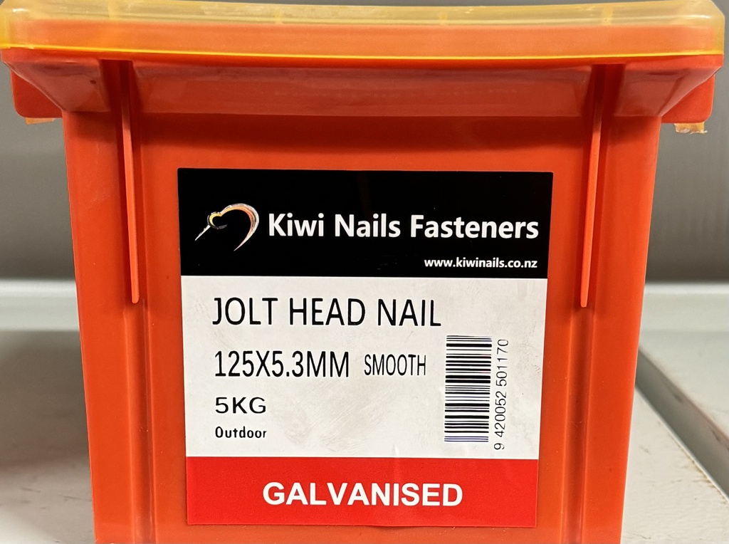 NAIL 5kg 125 x 5.3MM  GALV JOLT HEAD