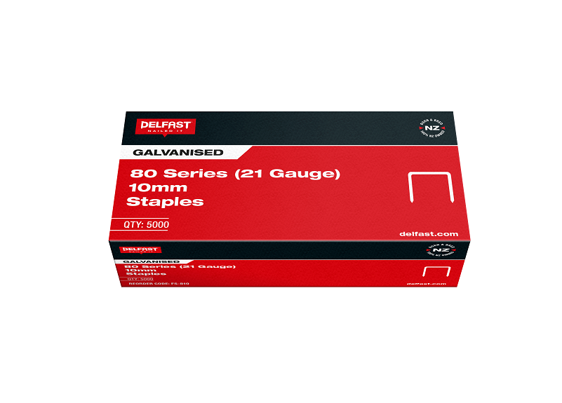 DELFAST GALV 80 SERIES STAPLES 10MM 21GA