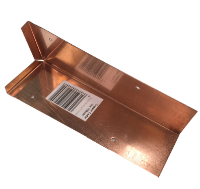 SOAKER CORNER WEATHER BOARD COPPER 150mm