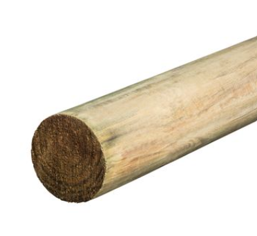 POST NO1 ROUND H4 115-139 SED x 1800mm