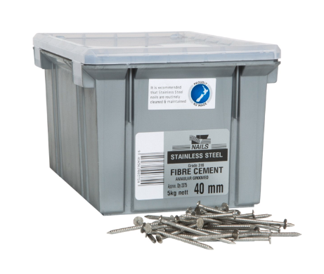 NAIL 5KG  40 x 2.8MM HARDIES STAINLESS