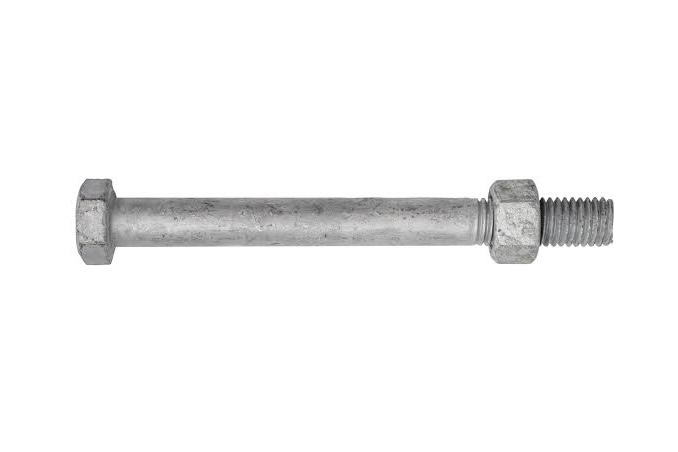 BOLT ENG  M 16 x 180mm GALV WITH NUT