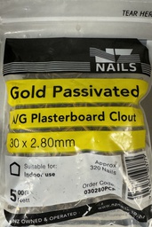 [106852] NAIL 500g  30 x 2.8mm  GALV ANNULAR GIB