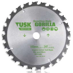 [STB165] TUSK SILENCE BLADES 165x1.6x52Tx20/16