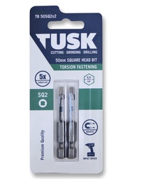 [TB50SQ2x2] TUSK TORSION BITS SQ2 50mm 2pc