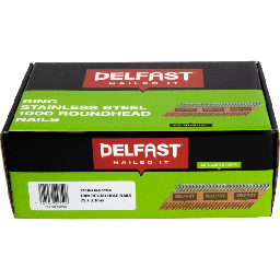[104412] DELFAST RH R/SHANK 75 x 3.15mm S/S 1000